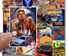 25 Piece Mix Lot 2” Back to the Future Stickers For Water Bottles, Vinyl