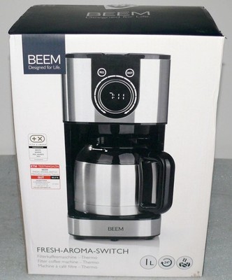 BEEM FRESH AROMA SWITCH Filter kaffeemaschine Thermoskanne Bedienrad Timer 800 W