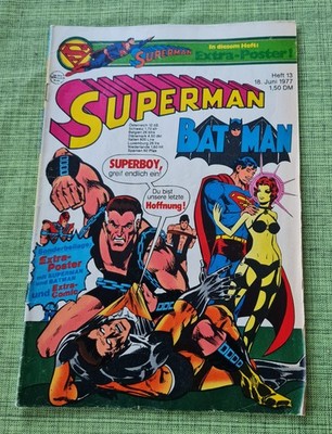 Superman Batman Ehapa Verlag  Nr. 13  1977  Ehapa Verlag Zustand Z2-3