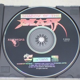 FM TOWNS SHADOW OF THE BEAST PSYGNOSIS Tested and Working