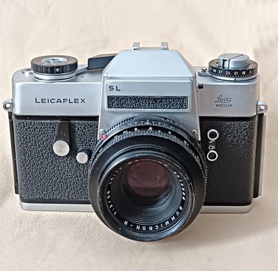 LEICAFLEX SL Leitz Wetzlar nr 1223184 mit Summicron-R 1:2/50mm nr 2715005 EXC+