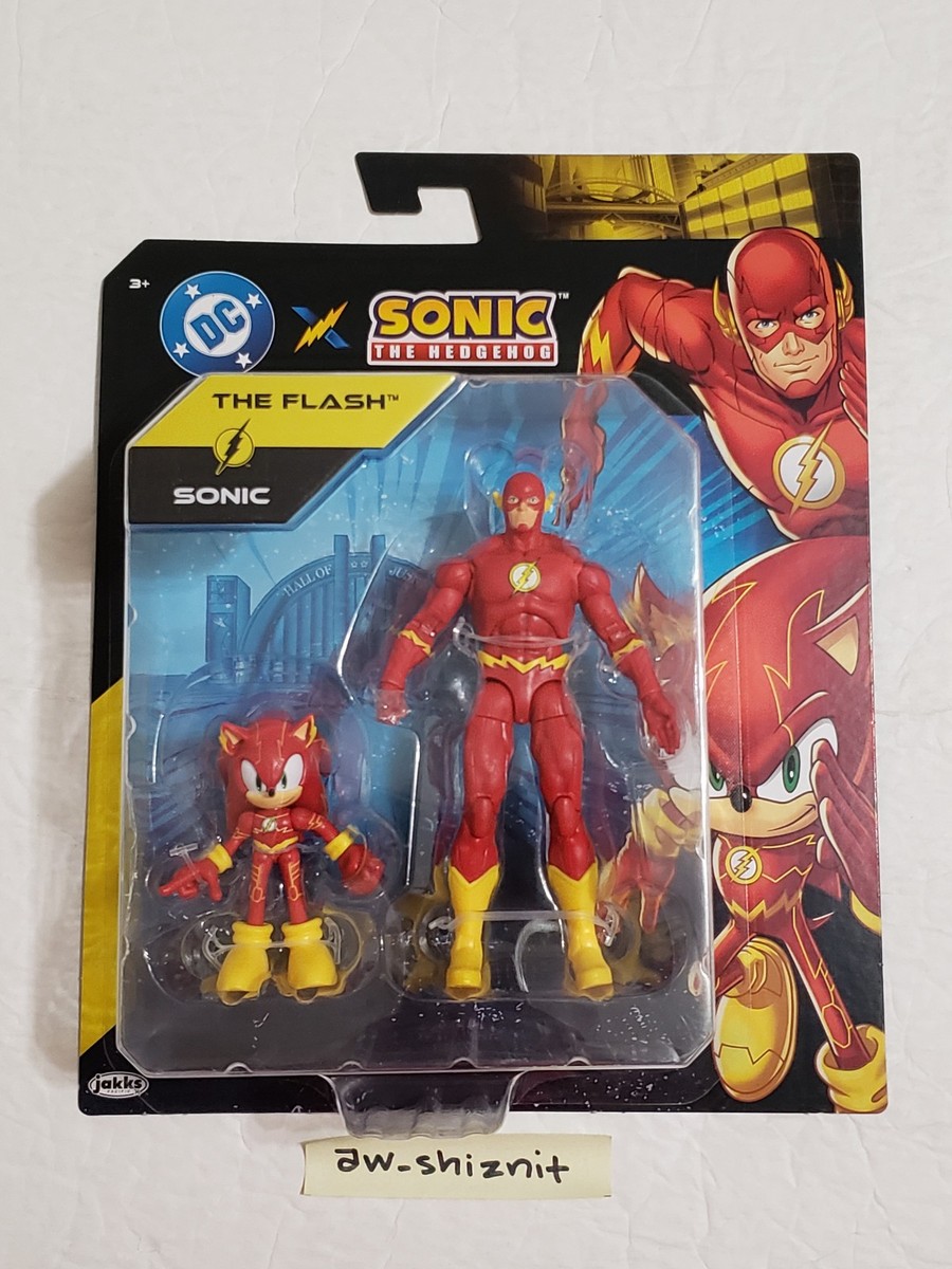 NEW DC x Sonic The Hedgehog Wave 2 SONIC + FLASH Jakks Pacific 5