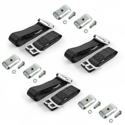 Ford Falcon 1966 - 1970 Airplane 2pt BK Lap Bench Blt Kit w/BKTS 3 Belts