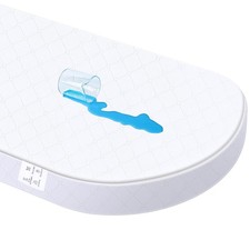 Oval Baby Cradle Mattress Cover, 15 W x 30 L x 2 H inches, Waterproof Cover, ...