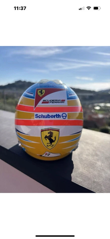 Fernando Alonso 🇪🇸Casco Scala 1:2 Per Collezionisti Ferrari🏎️🐎 - Immagine 2 di 4