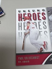 2021 Panini Absolute Paul Goldschmidt /99 Red Spectrum Foil Unsung Heroes #UH-5