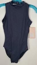 Danskin Women's Size Small 4-6 Blue Nights O Back Leotard Sleeveless Dancewear