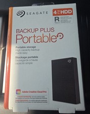 Seagate 4TB Backup Plus Portable External Hard Drive (Black) - Brand New