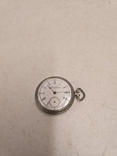 Antique 1890s American Waltham Riverside 1888 16s 17j Pocket Watch Keystone Case