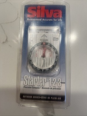 Silva Starter 1-2-3 Precision Compass 2801290 Johnson Outdoor Series ~Hiking NEW