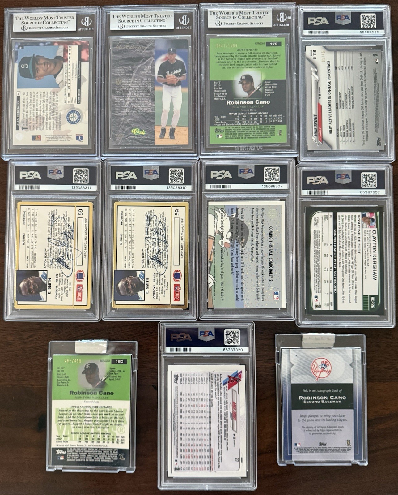Huge Sports Card Lot PSA 10 BGS Auto Game Used RC Ohtani Jordan Judge Yankees view 5