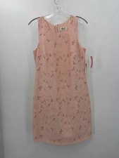 Pre-Owned Eliza J Pink Size 10 Knee Length Sleeveless Dress