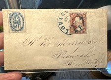 5LB2 GENUINE US Carriers stamp on COVER - BROWN & McGILL +#26, PF Cert