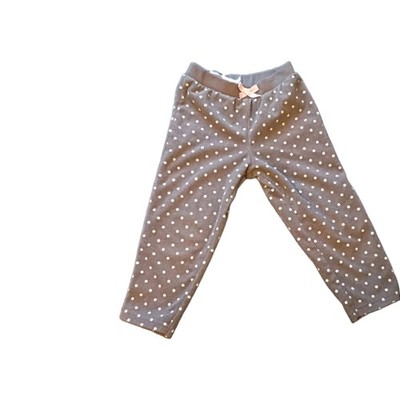 Simple Joys by Carter's 24M Polka Dot Leggings Gray/White Pull-On Elastic Waist