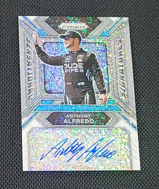 2024 Panini Prizm Racing ANTHONY ALFREDO 1/1 WHITE SPARKLE PRIZM AUTO
