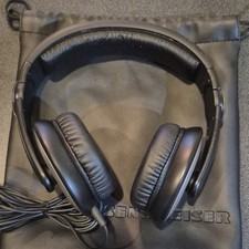 Sennheiser HD 205 Over-Ear Headphones Black Silver 3.5mm Jack DJ left swivel