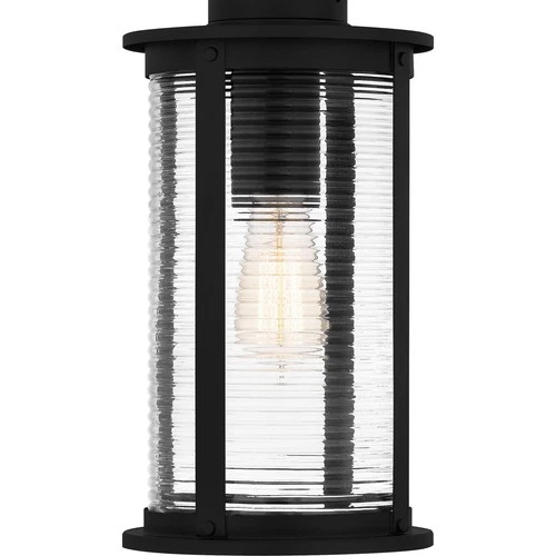 Matte Black One Light Outdoor Hanging Lantern from the Tilmore Collection - Picture 5 of 6