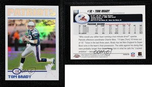 2004 Topps Chrome Refractor Tom Brady #125