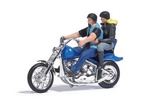 Busch 7860 - 1/87 / H0 Us Motorrad Mit BikerpäRchen - Neu