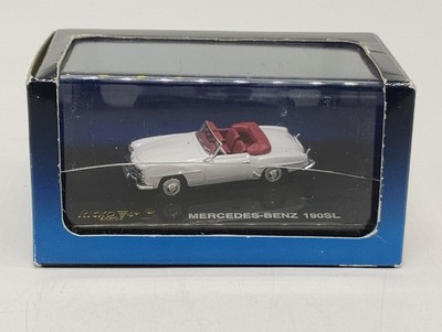 Ricko 1:87 HO Scale White Mercedes Benz 190SL Convertible 
