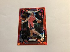 2023-24 Panini Prizm Cam Whitmore Rookie Red Cracked Ice RC #129 ROCKETS