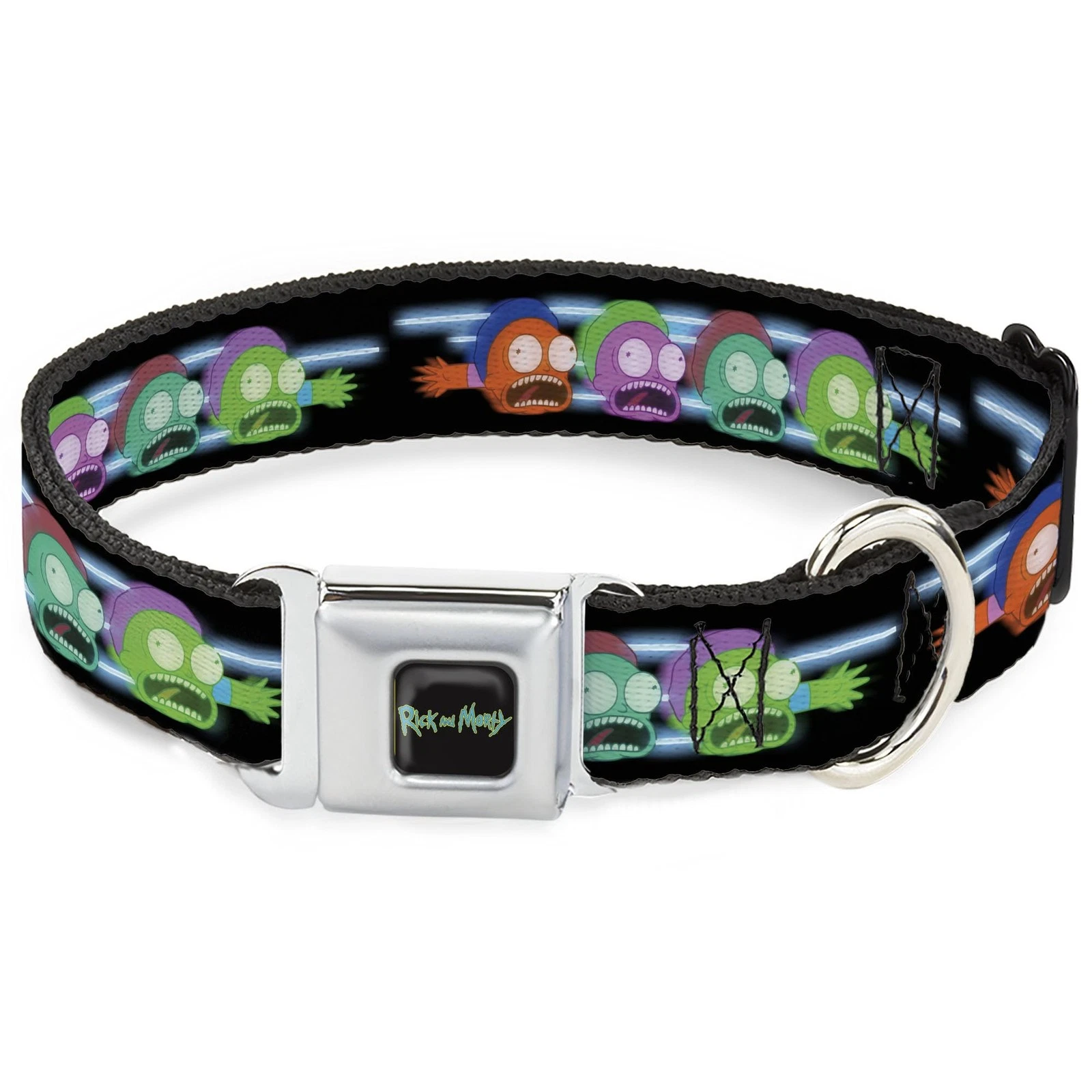 Rick and Morty Pet Collar, Dog Collar Metal Seatbelt Buckle, Morty S (US IMPORT)