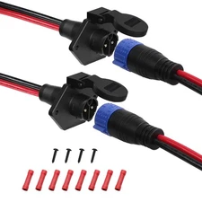 Trolling Motor Plugs for Minn Kota 12V/24V/36V/48V 2-Wire 8 Gauge 50A Trollin...