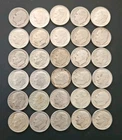 Lot Of 30, 90% Silver Roosevelt Dimes, Starting Under Melt, Various Years