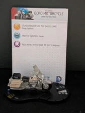 DC Heroclix Batman Streets of Gotham V003 GCPD Motorcycle Super Rare 