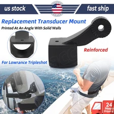Replacement Transducer Mount Bracket Reinforced For Lowrance Tripleshot 3D Print