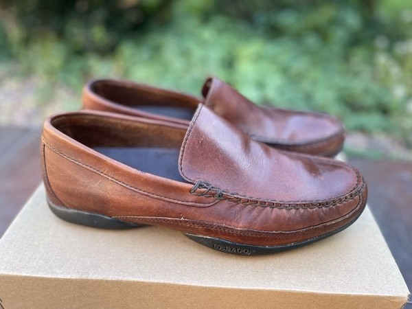 Men Sebago Loafers Brown Leather 43