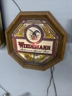 Vintage Wiedemann Bohemian Special Beer Lighted Bar Sign Octagon Stained Glass