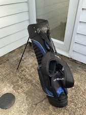 Top Flite Lightweight Golf Stand Bag With Double Shoulder Strap / Black & Blue