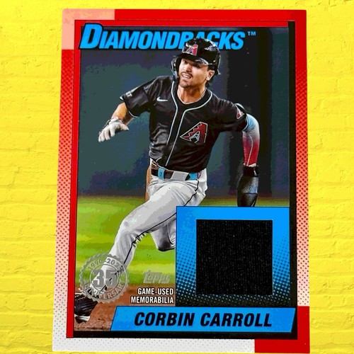 Corbin Carroll 2025 Topps 1990 Retro Game-Used Memorabilia Arizona Diamondbacks