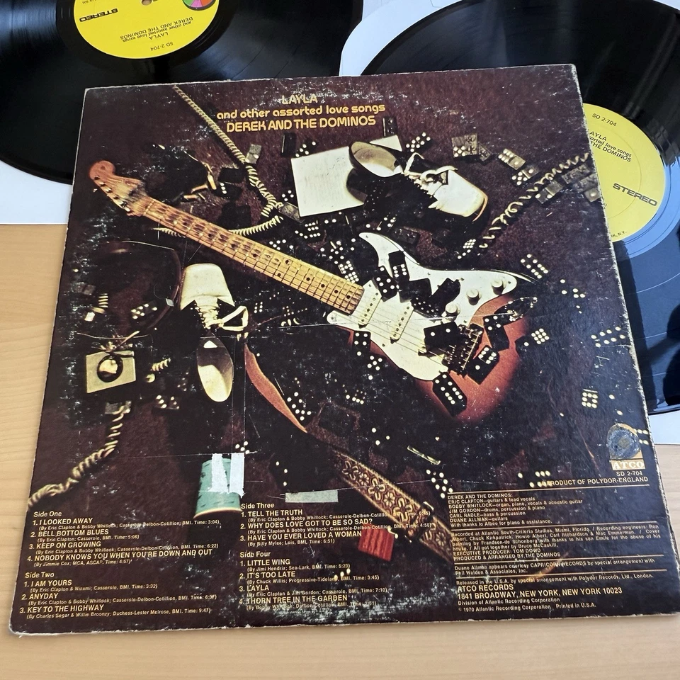 Derek And The Dominos Layla & Other Assorted Love Songs 2xLP Vinyl 1977 US Press - Image 4 of 4