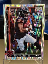 2025 Topps Chrome Football #334 Luther Burden III RayWave Refractor RC Rookie