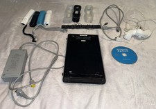 Black Nintendo Wii Console System w/ 4 Controllers Nunchuck And Grips 32 Gb image