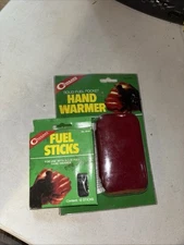 Lot- VINTAGE COGHLAN'S Solid Fuel Hand Warmer and 1 Box of 12 Fuel Sticks-New OS