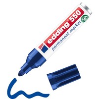 Edding 550 Permanentmarker Blau Permanent Marker Wasserfest 3-4Mm Stift Neu