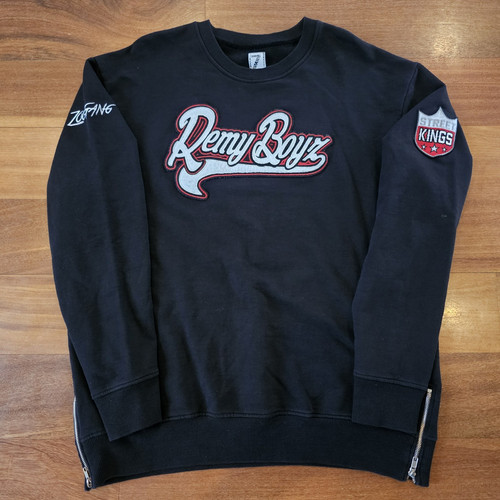 Zoo Gang Remy Boyz Street Kings Black Crew Sweatshirt Trap Hip Hop Mens XXL