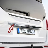 Edelstahl Kofferraumleiste üBer Kennzeichen Passend FüR MB V-Klasse Vito W447