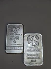 Lot Of (2) 1 Oz Vintage  Silver  Bars
