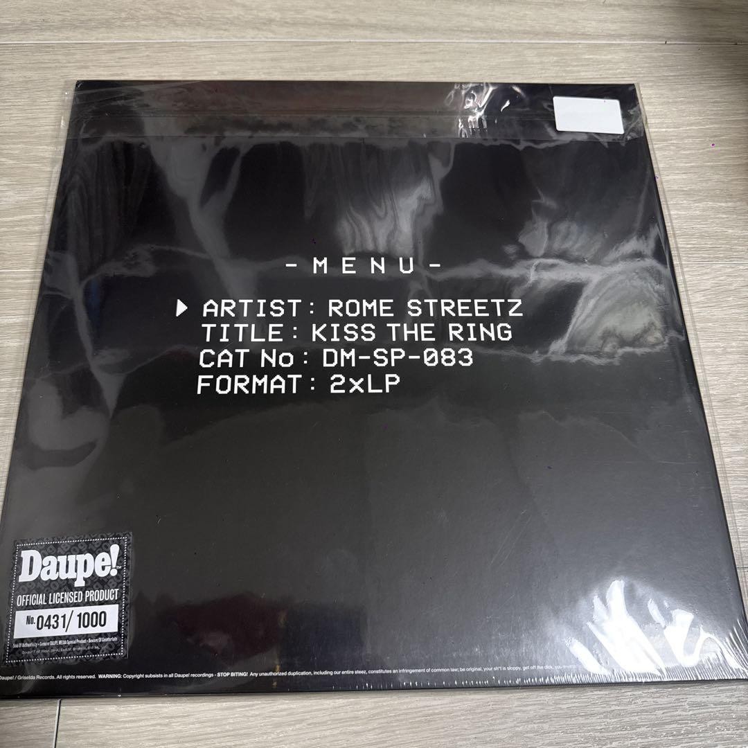 Rome Streetz Kiss The Ring 2Lp Limited Edition | eBay