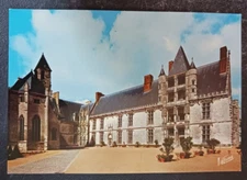 vtg postcard Chateau de Chateaudun. Cour d Honneur France unposted older chrome