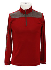 Under Armour Youth Boy's L Maroon 1/4 Zip Shirt Long Sleeve Breathable