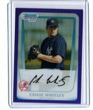 2011 Bowman Chrome Prospects Purple Refractor 664/799 Chase Whitley #BCP155