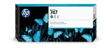 HP 747 Gray 300-ml Genuine Ink Cartridge (P2V86A) for DesignJet Z9+ Large For...