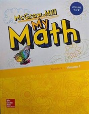 McGraw-Hill My Math, Grade K, Student Edition, Volume 1, 9780079057679, 0 - GOOD