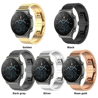 One Bead Steel Belt 22MM Metal Watch Strap for  GT2 PRO GT2 PRO ECG GT2