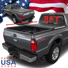 Soft Roll-Up Bed Tonneau Cover for 1999-2016 F250 F350 F450 Super Duty 8FT Bed